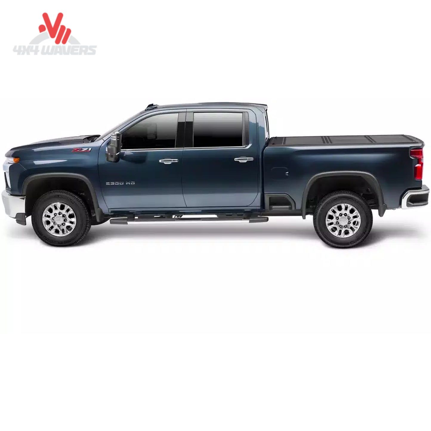 Flush ultra low profile view of Ford F150 truck with UnderCover Flex cover FX21002