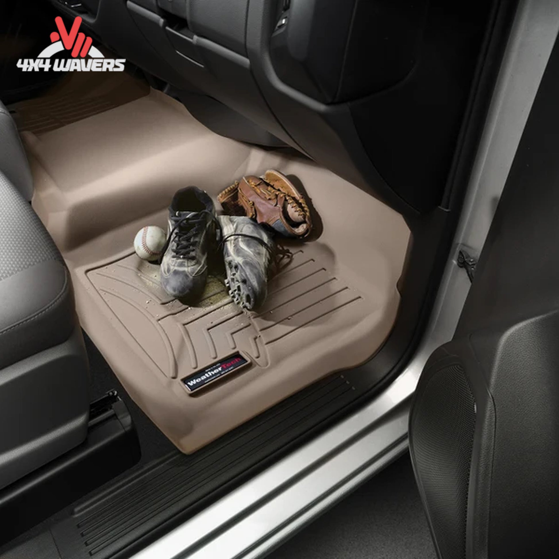 WeatherTech rear floor liner installed in Ford Bronco 4-door second row