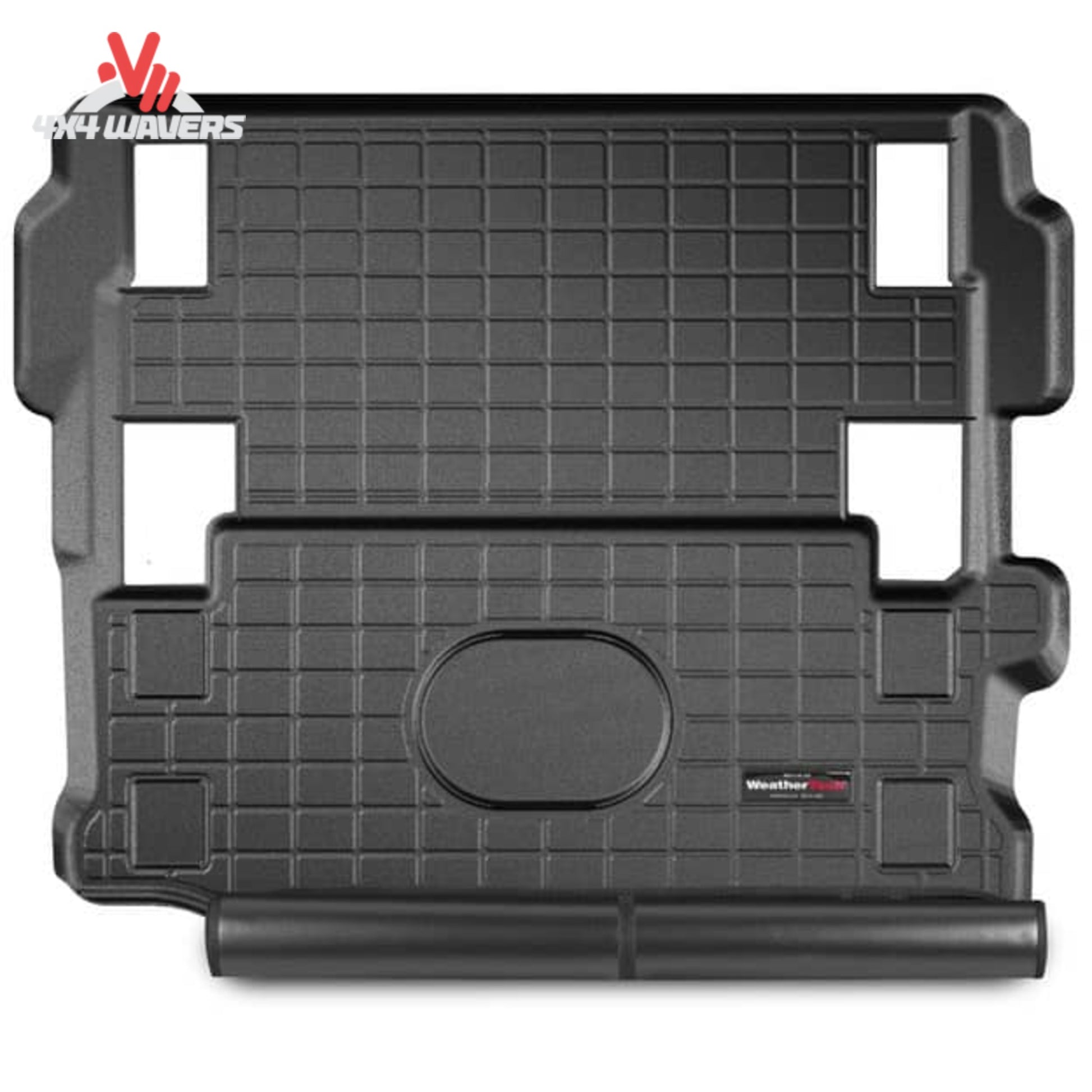 WeatherTech cargo liner installed in 2018-2026 Jeep Wrangler JL 2-door behind first row