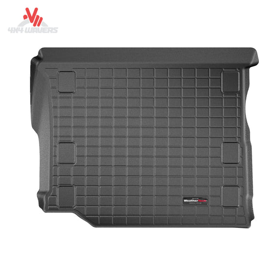 WeatherTech cargo liner for 2018-2026 Jeep Wrangler JL Unlimited with flat load floor and subwoofer