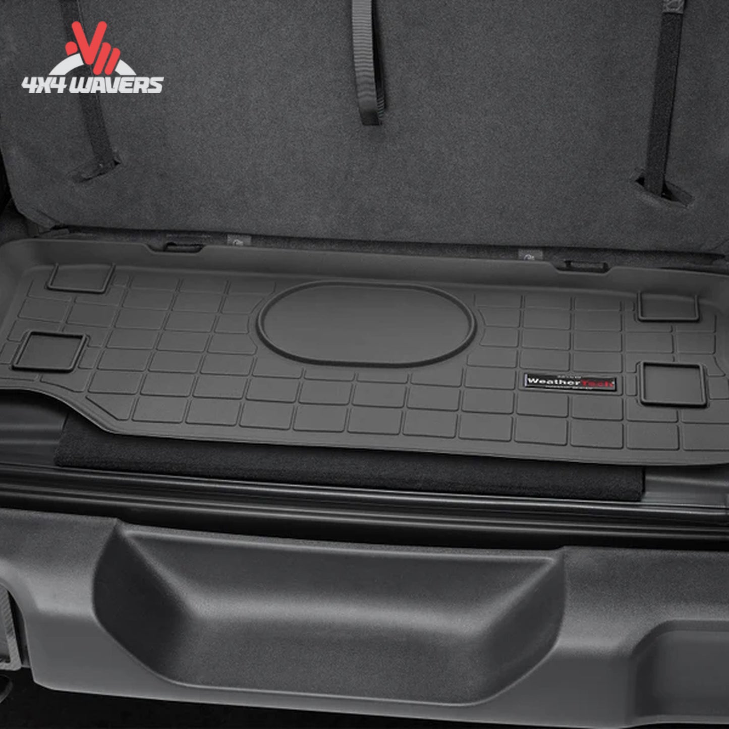 Raised spill containment lip WeatherTech cargo liner