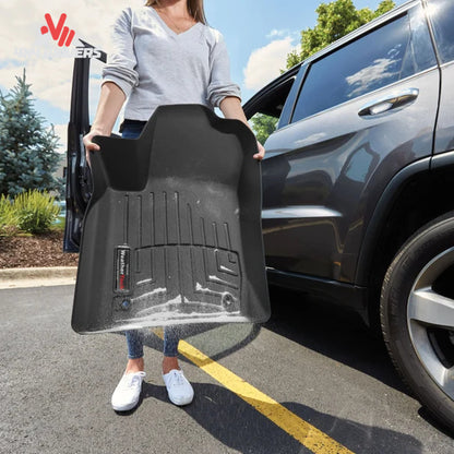 Deep channel design on WeatherTech FloorLiner HP for water and debris containment