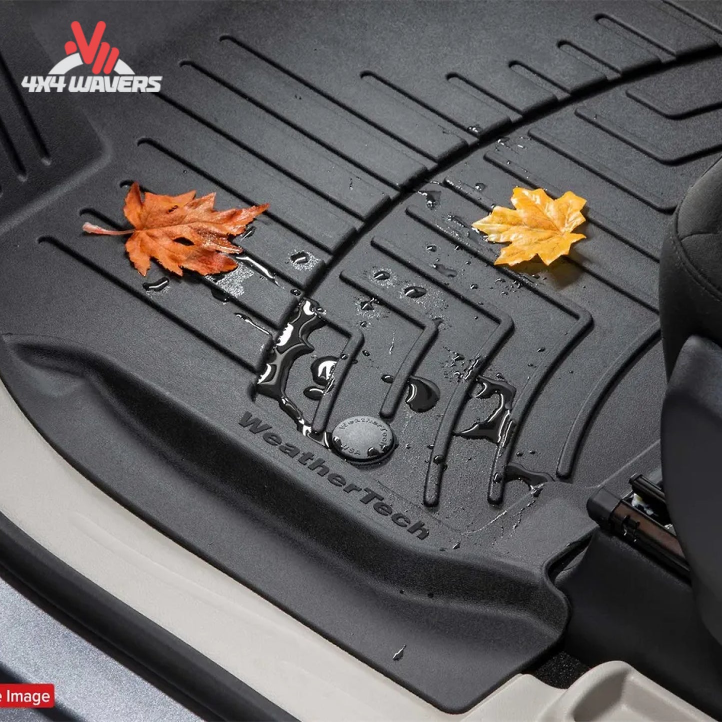 Raised bezel walls and lower fluid reservoir channels WeatherTech FloorLiner HP 446971IM