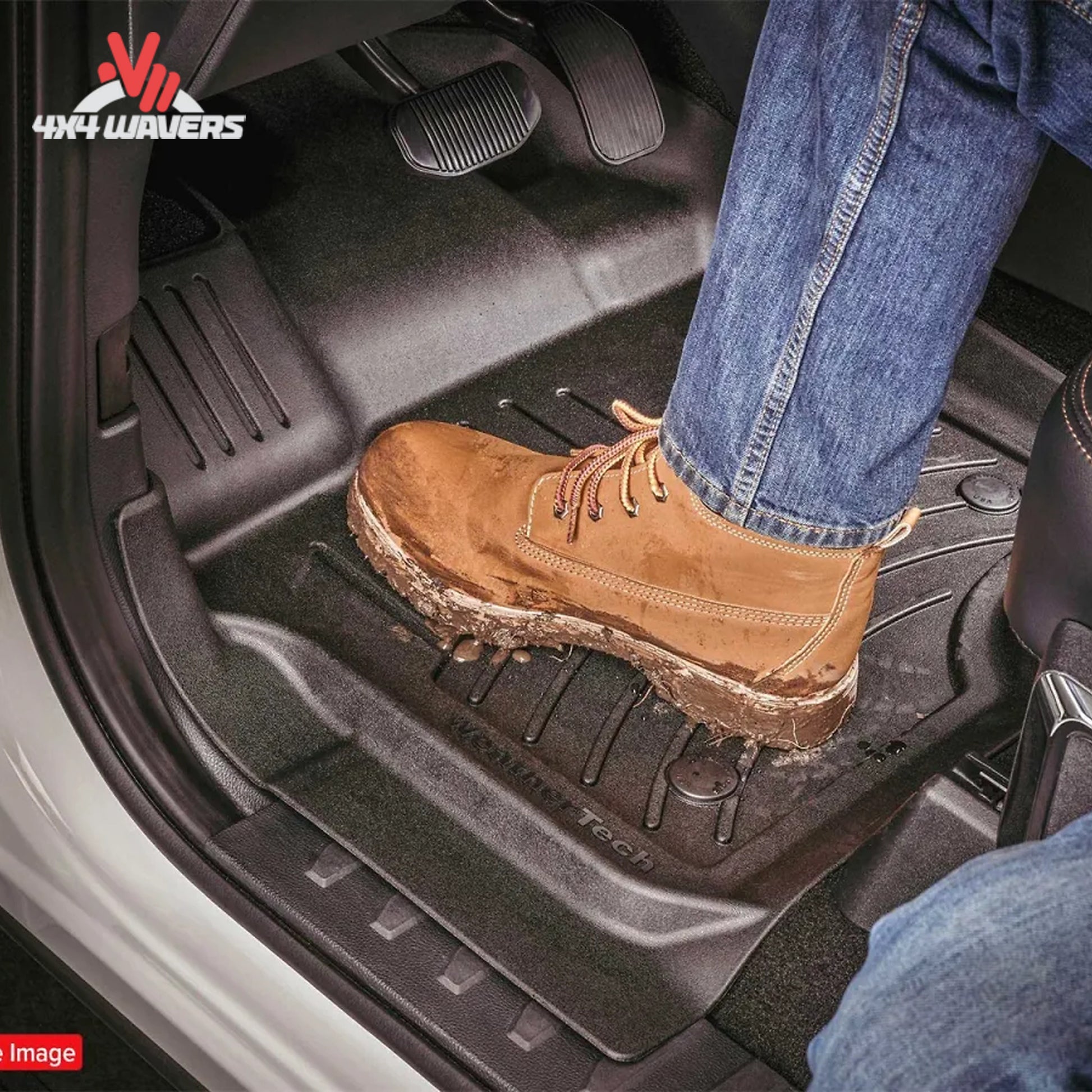 Installed WeatherTech FloorLiner HP driver side mat 2015-2026 Ford F150 446971IM