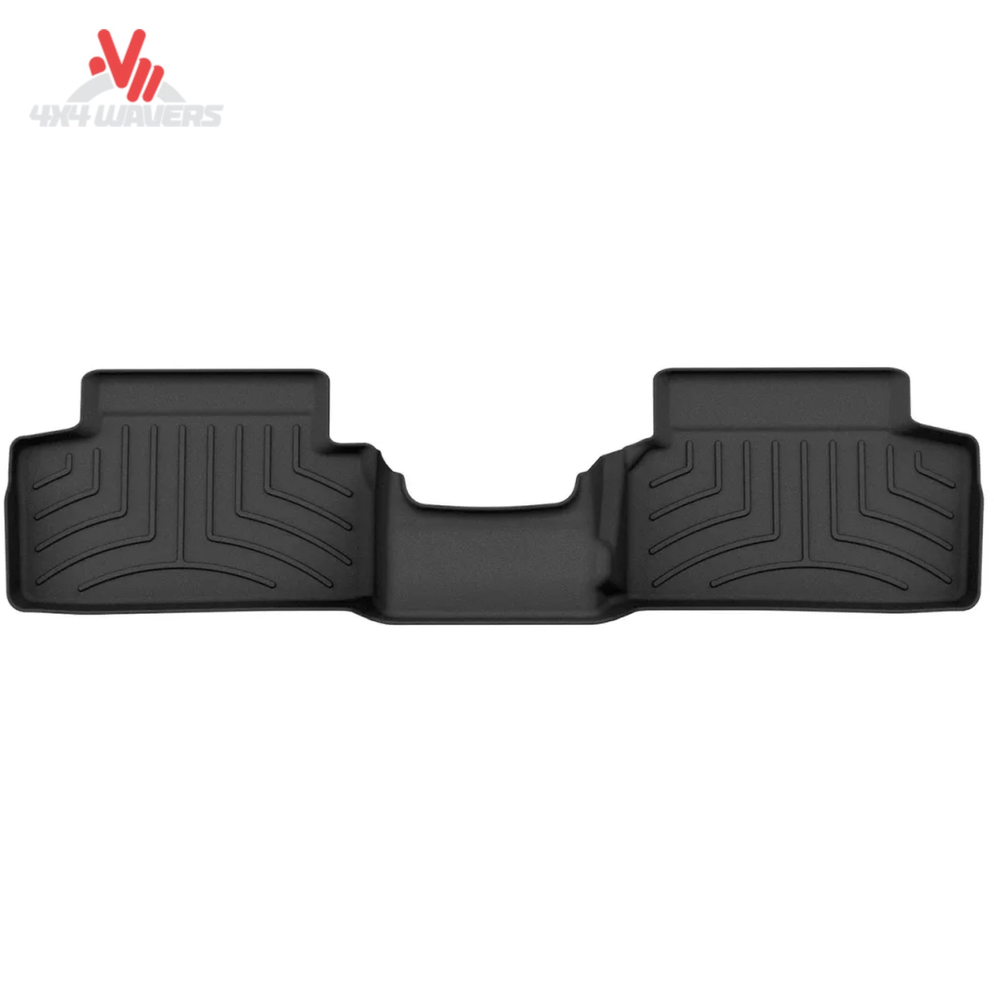 Custom-fit WeatherTech HP rear floor liner protecting the second-row carpet in a Ford Bronco 2-door