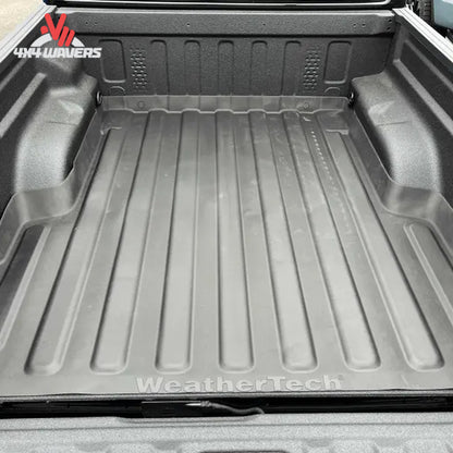 Jeep Gladiator cargo bed equipped with WeatherTech ImpactLiner for cargo protection and durability
