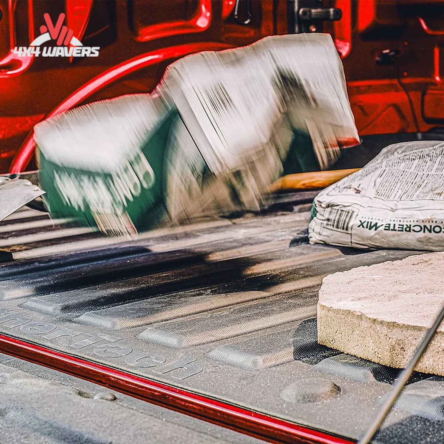 Ribbed anti-slip surface helping stabilize cargo during transport and off-road driving