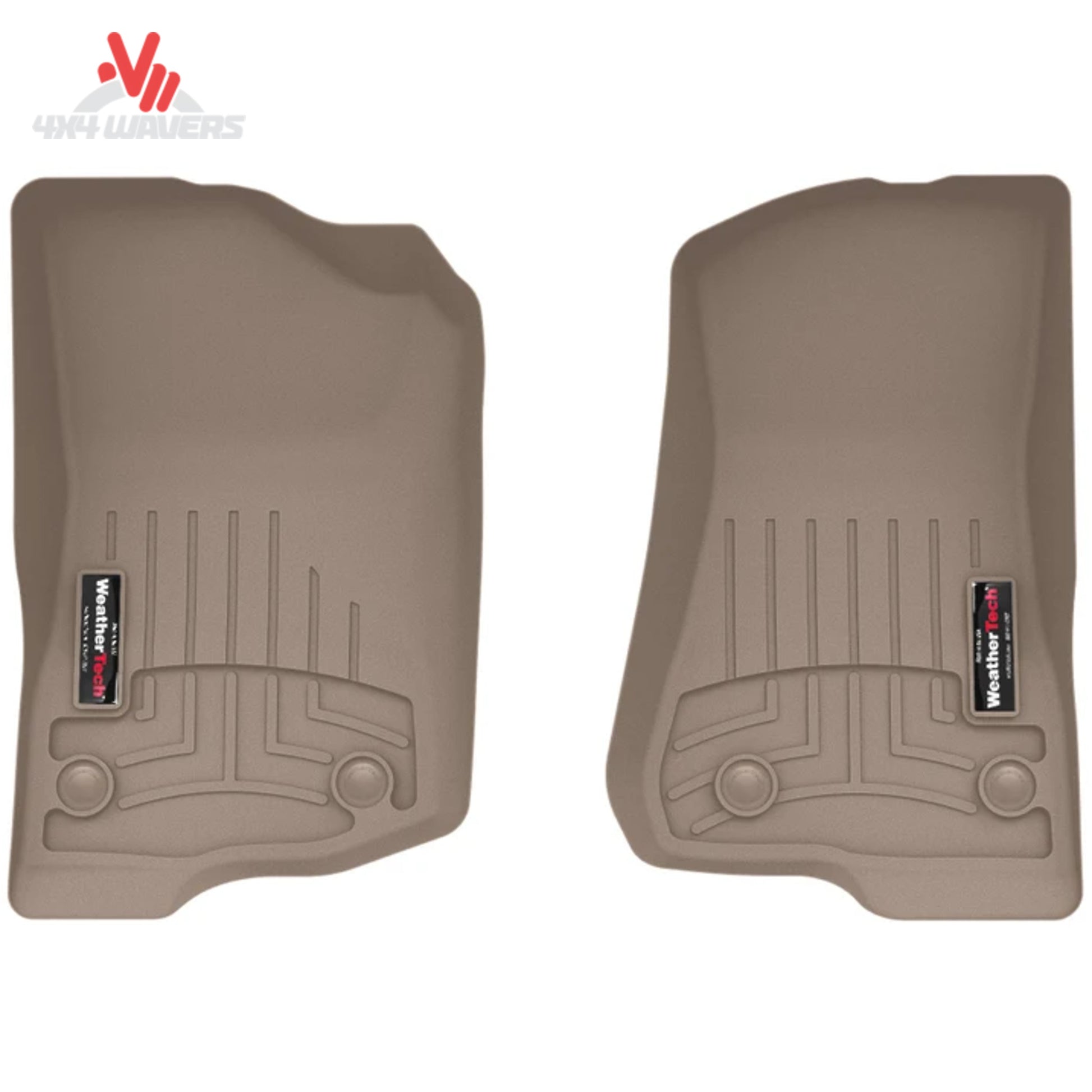 Alfombrilla delantera color tostado WeatherTech para Jeep Wrangler JL y Gladiator JT