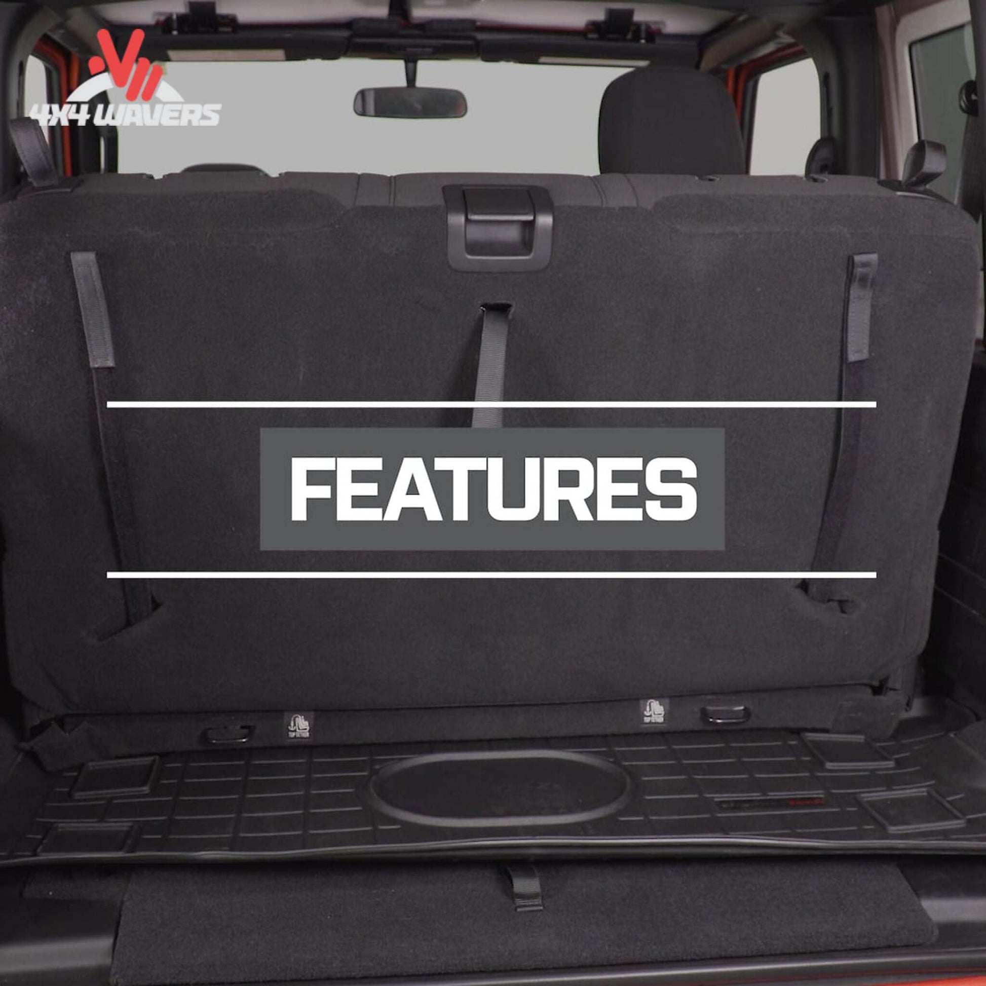 Anti-skid textured WeatherTech cargo liner surface