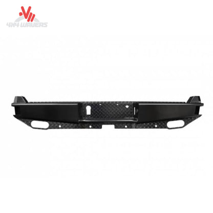 Close up of corner step pad and e-coated steel surface on Westin HDX bumper 58-240905