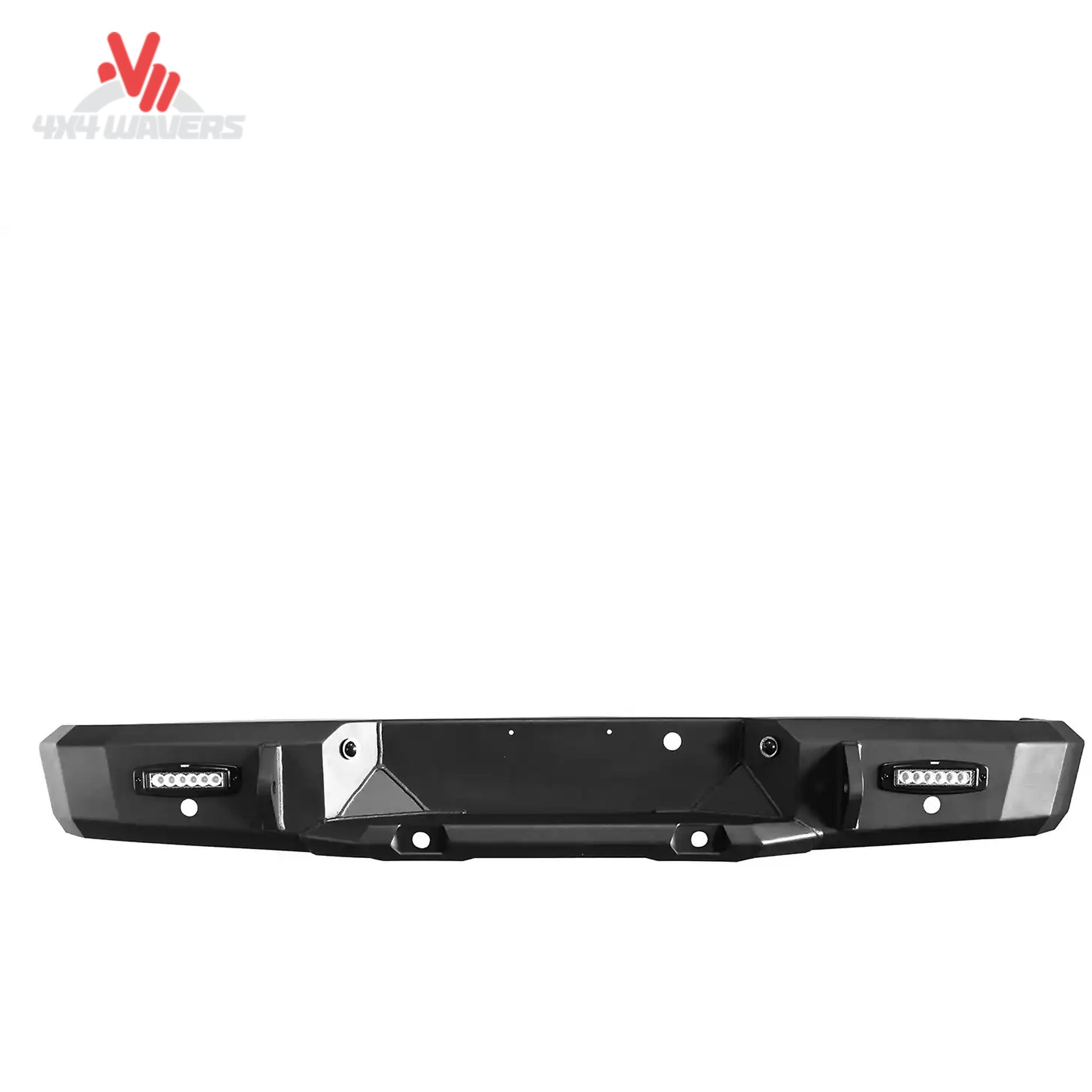 Flush mount LED license plate lights and hitch cutout Westin HDX rear bumper 58-240905