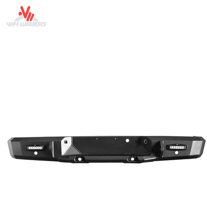 Flush mount LED license plate lights and hitch cutout Westin HDX rear bumper 58-240905