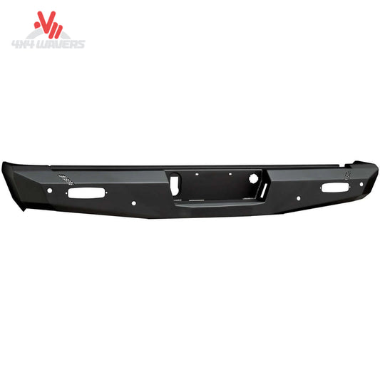 Westin Pro-Series rear bumper for 2014-2018 Chevy Silverado and GMC Sierra 1500 trucks, rugged steel construction.