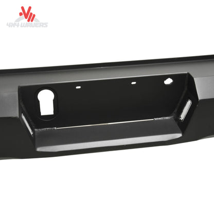 Center rear view of hitch access and trailer wiring plug bracket on Westin bumper 58-421015