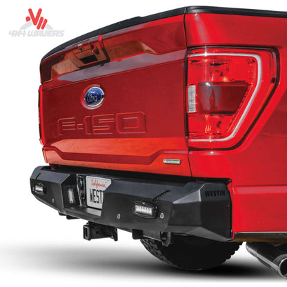 Installed Westin Pro Series heavy duty steel rear bumper on 2015-2023 Ford F150 58-421015