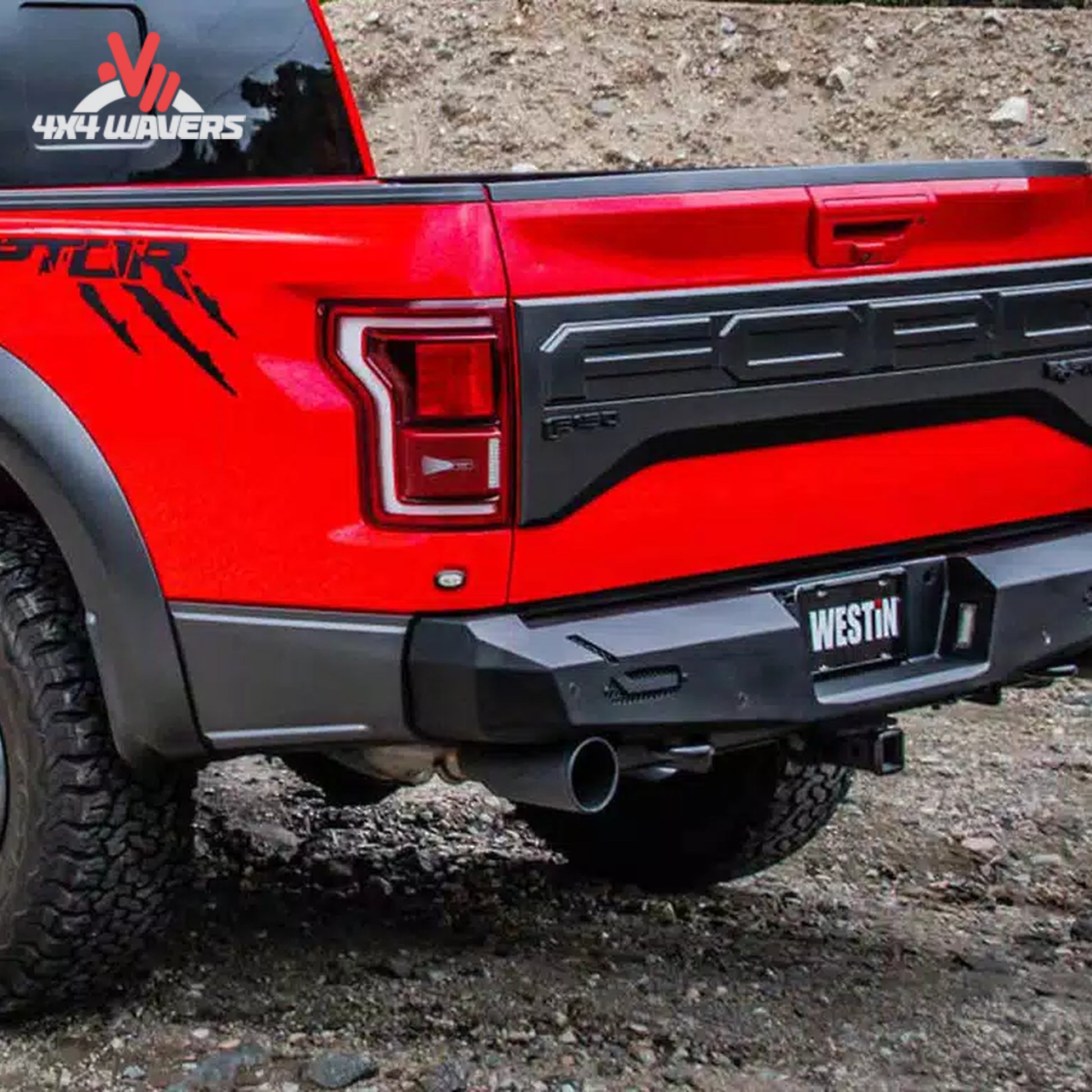 Installed Westin Pro Series heavy duty steel rear bumper on 2015-2023 Ford F150 58-421015