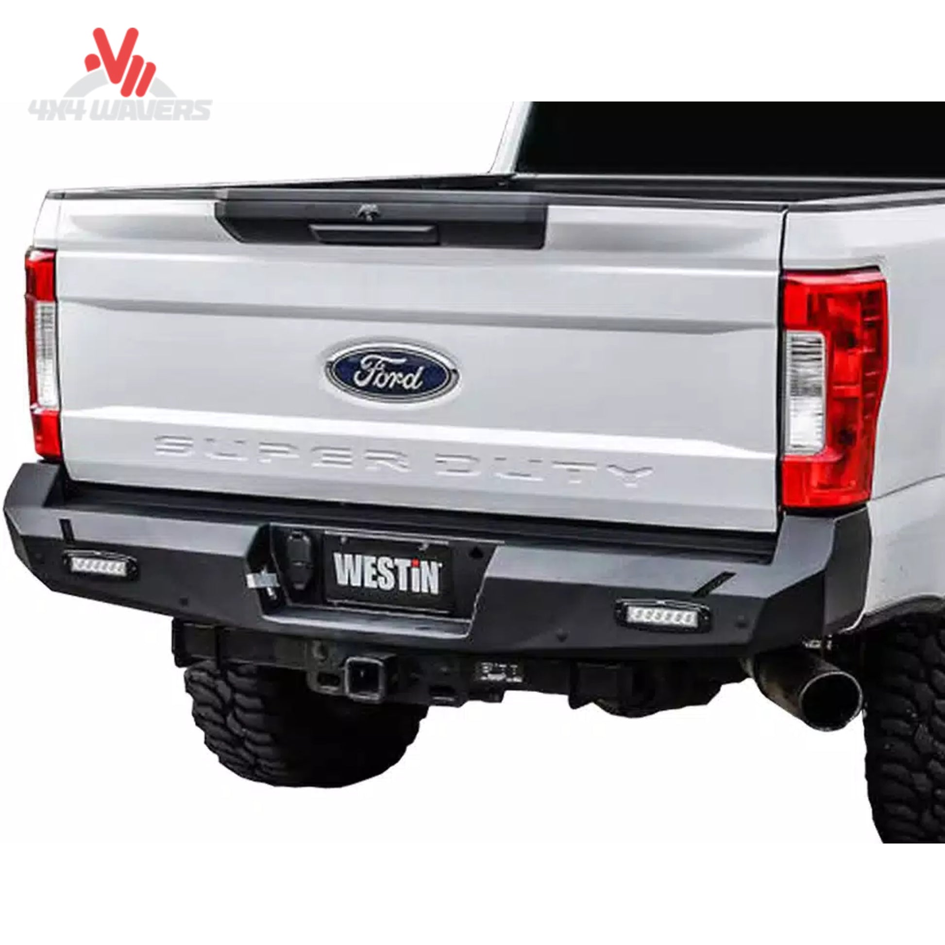Installed Westin Pro Series heavy duty steel rear bumper on 2015-2023 Ford F150 58-421015