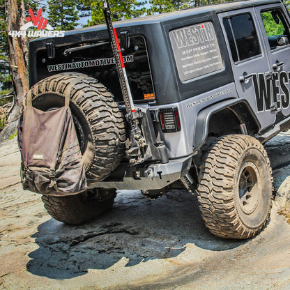 Installed Westin WJ2 rear bumper Jeep Wrangler JK