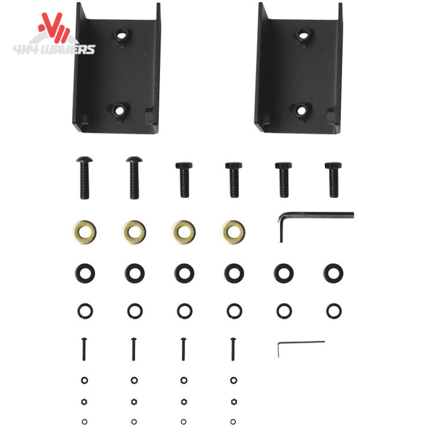Westin WJ2 bumper recovery shackle mounting points
