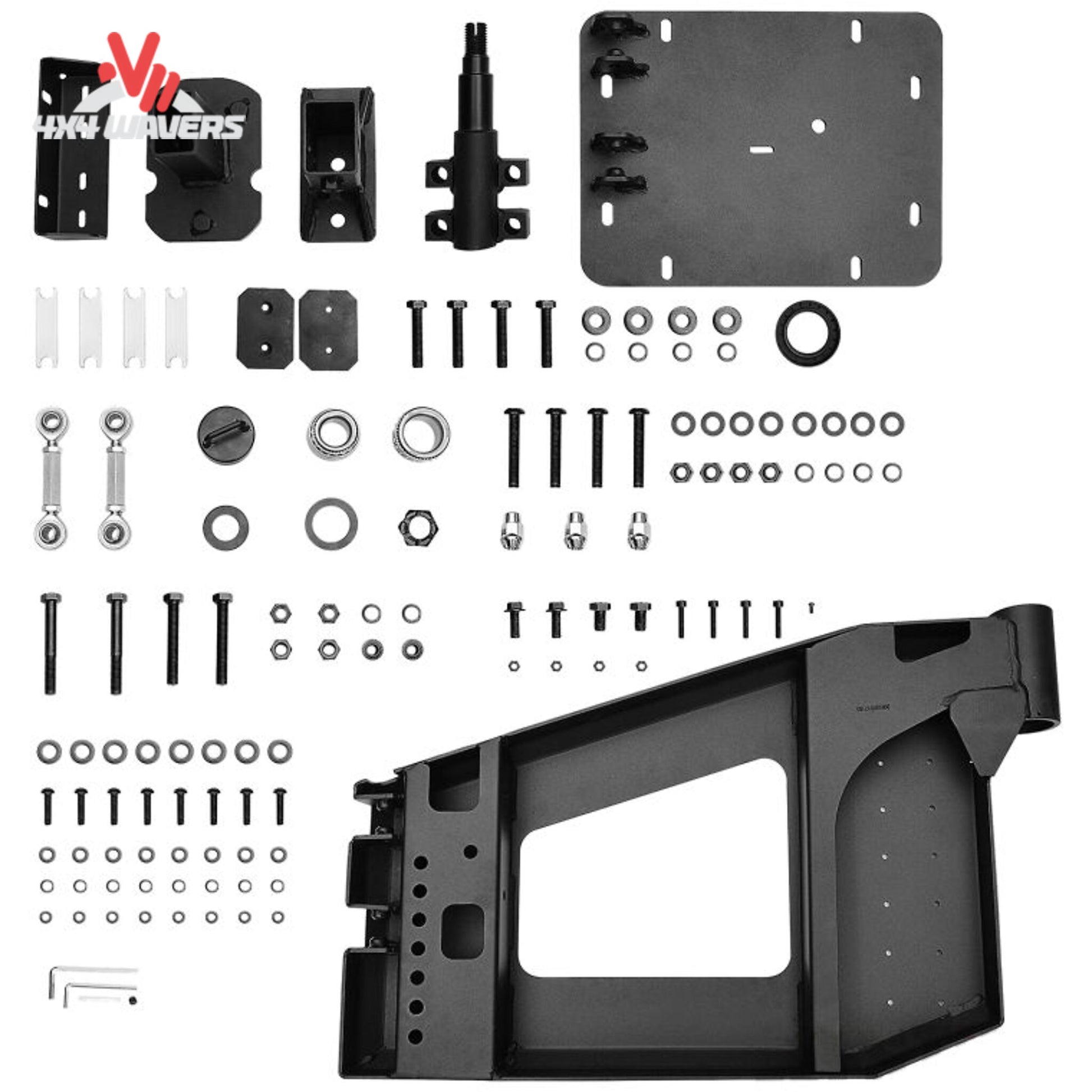 Integrated recovery mounts engineered for demanding Jeep recovery operations