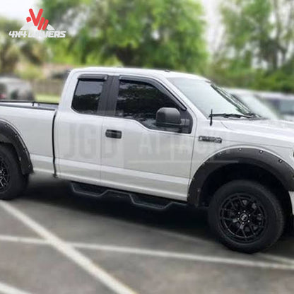Xtreme Pocket Style Fender Flares set of 4 installed on a 2018-2020 Ford F-150 truck, enhancing vehicle protection and style.