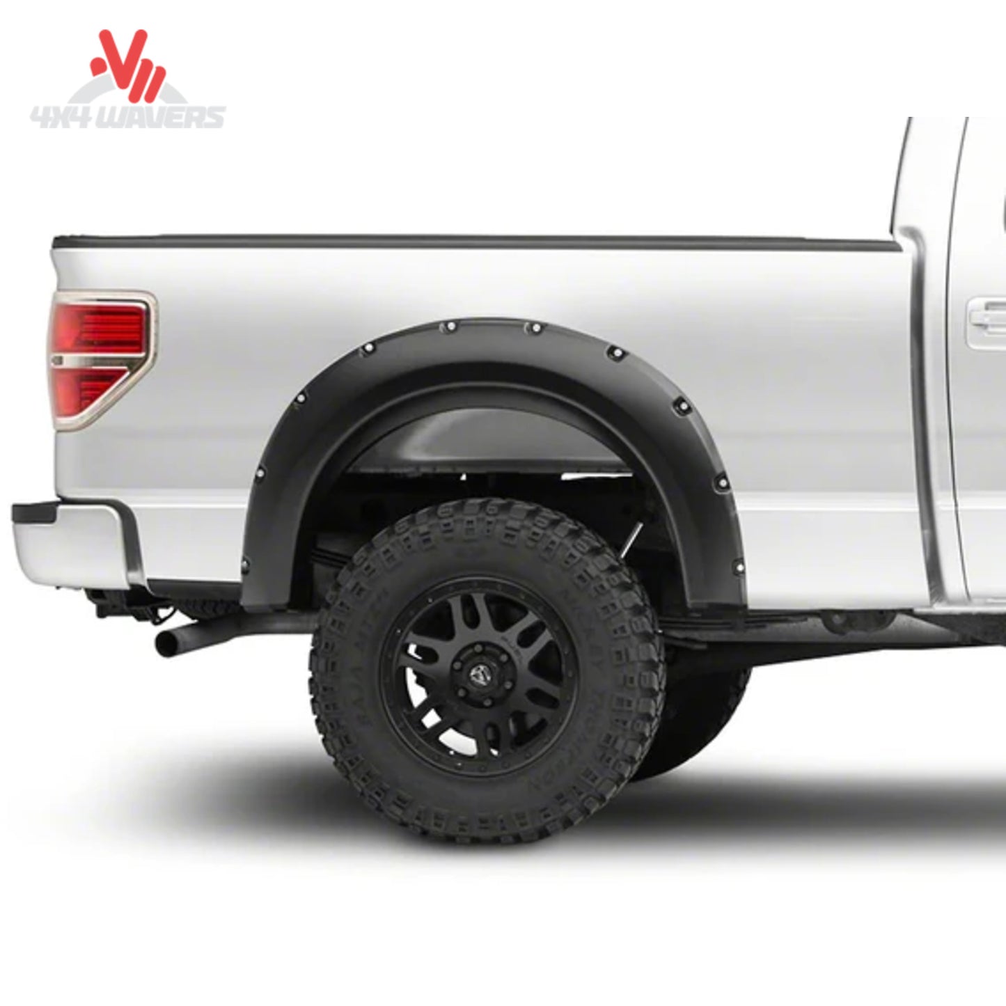 Custom molded rear wheel arch fender extension for 2009-2014 Ford F150 KF00102