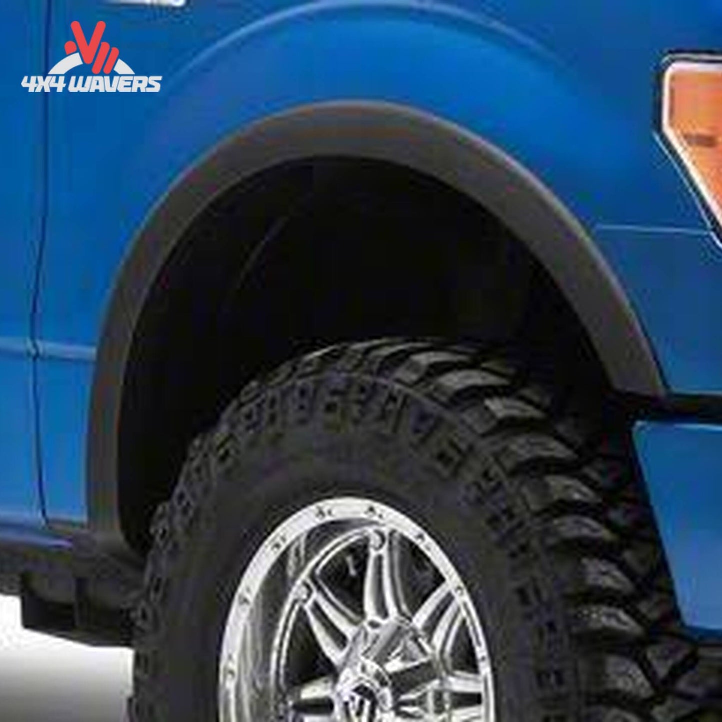 Xtreme OE Style Fender Flares set of 4 installed on a 2009-2014 Ford F-150 pickup truck.