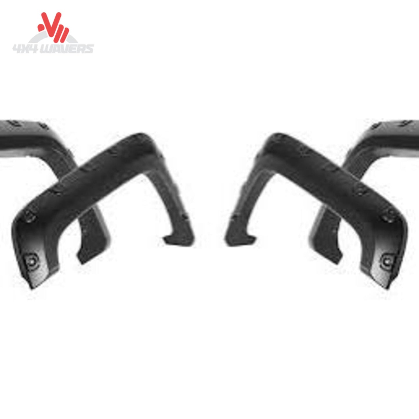 Set of four Xtreme OE Style Fender Flares for 2009-2014 Ford F-150, durable black plastic fender flare set.