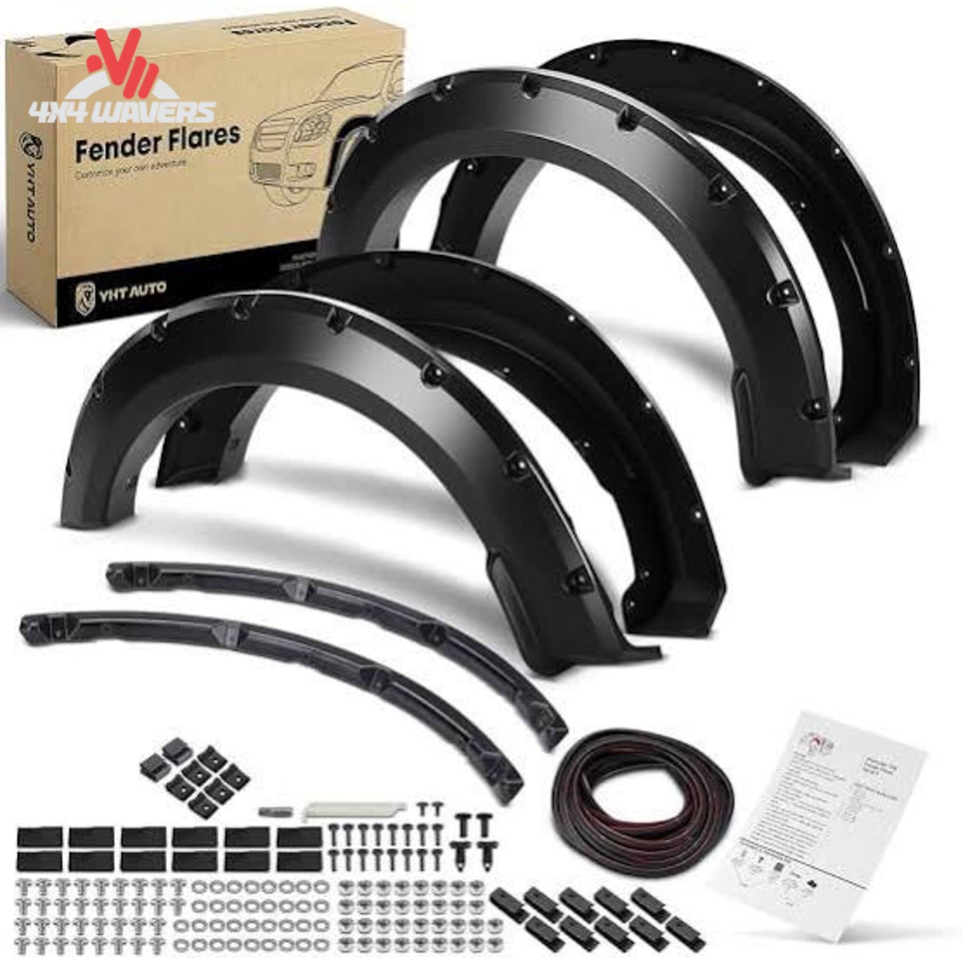 Xtreme pocket style fender flares set of 4 for 2021 to 2026 Ford F150 KF00111