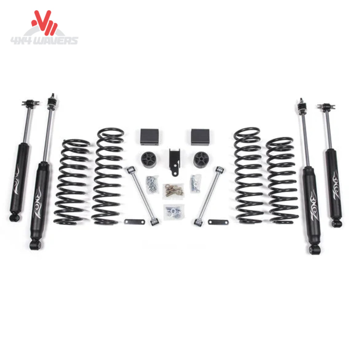 Zone Offroad J12N coil springs Nitro shocks track bar bracket and lift hardware