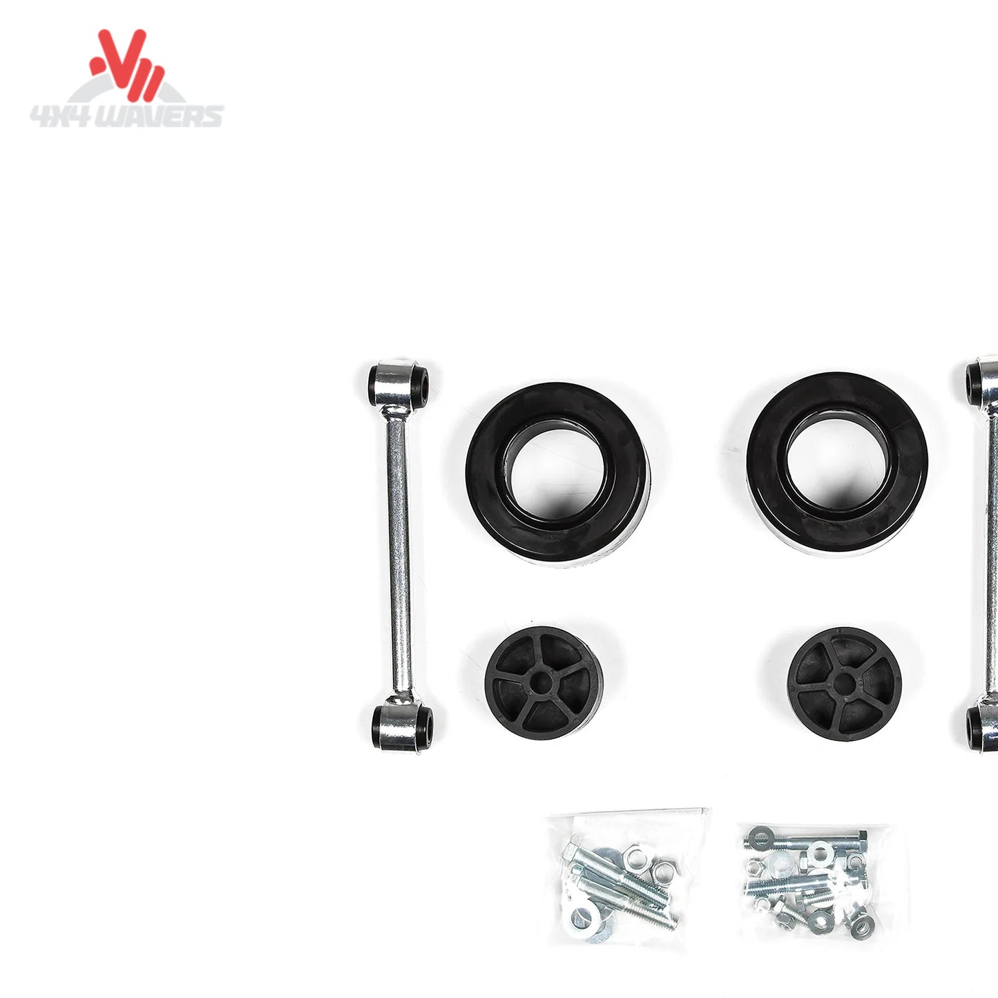 All hardware included in the Zone Offroad Gladiator leveling kit package