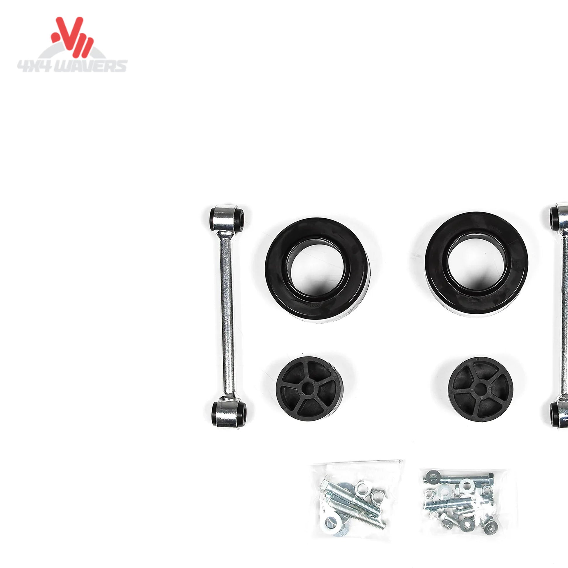 All hardware included in the Zone Offroad Gladiator leveling kit package