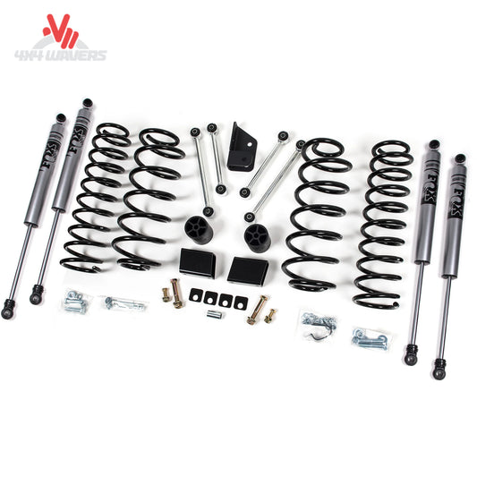 Zone Offroad J33N coil springs Nitro shocks sway bar links and track bar bracket