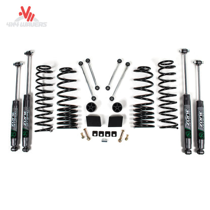 All suspension components included with the Zone Offroad Gladiator 3 inch lift system