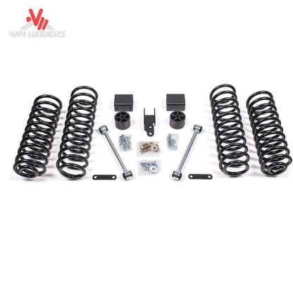 Zone Offroad J35N lift kit components including coil springs shocks sway bar links and track bar bracket