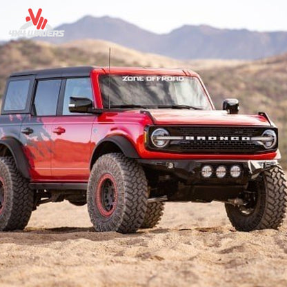 Close-up view of the Adventure Pro Series upper control arms included with the Zone Offroad F95 suspension lift kit designed for improved Bronco suspension geometry.