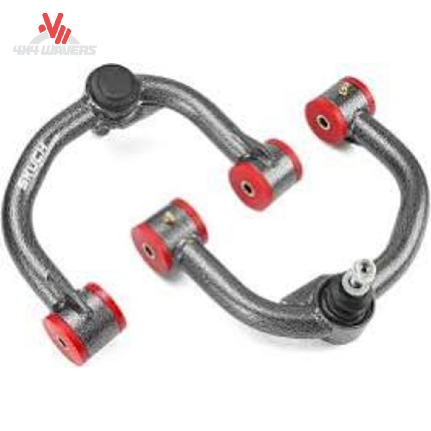 Factory style rubber frame mount bushings on Zone Offroad upper control arm F2300