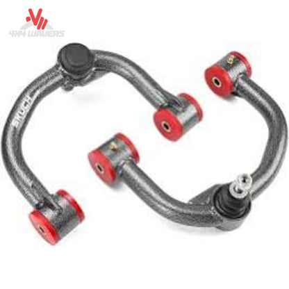 Factory style rubber frame mount bushings on Zone Offroad upper control arm F2300