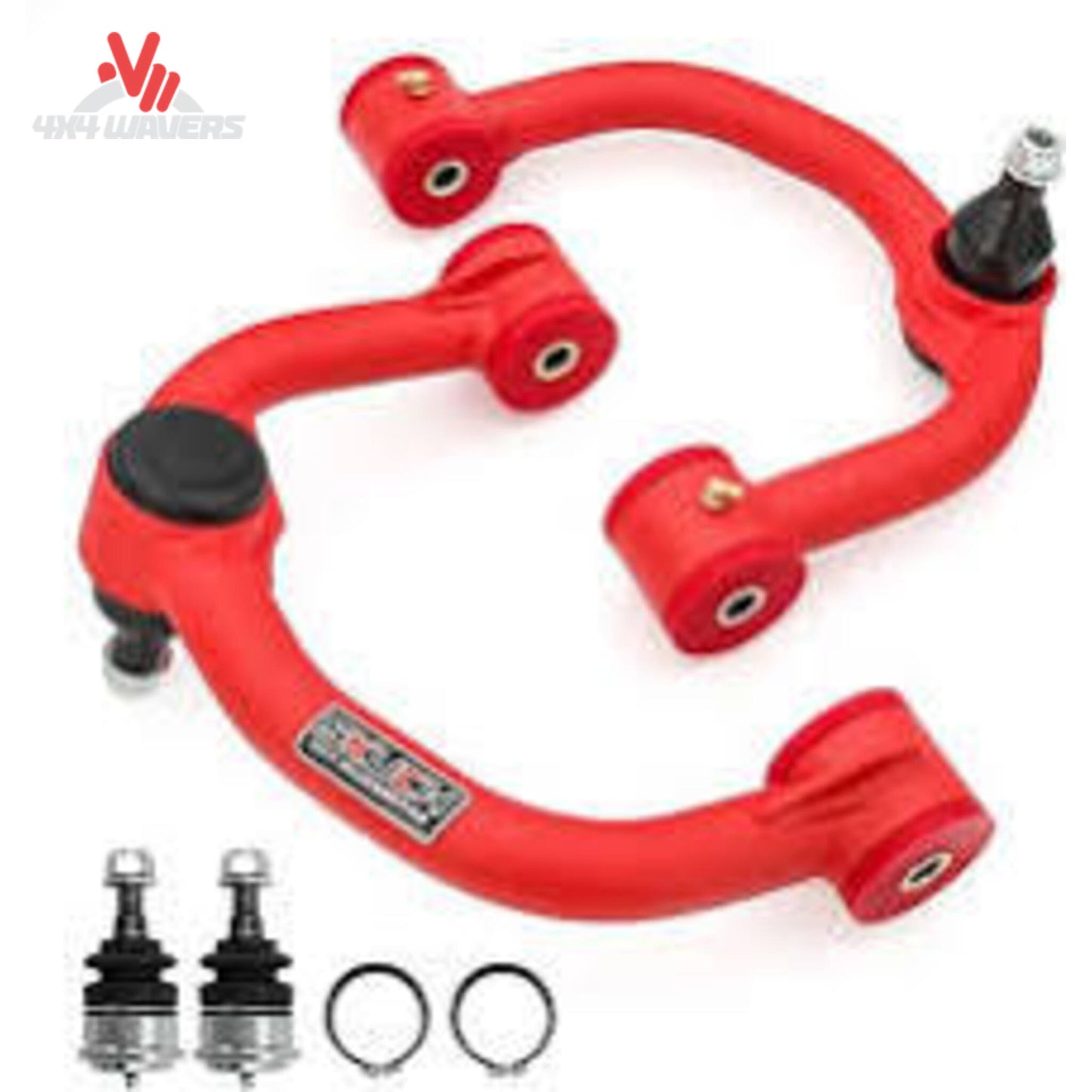 Factory style rubber frame mount bushings on Zone Offroad upper control arm F2300