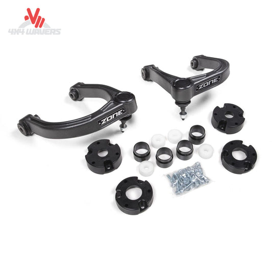 Zone Offroad 3.5-inch Adventure Series lift kit for 2021–2026 Ford Bronco Badlands 2-door, includes suspension components for off-road upgrades.