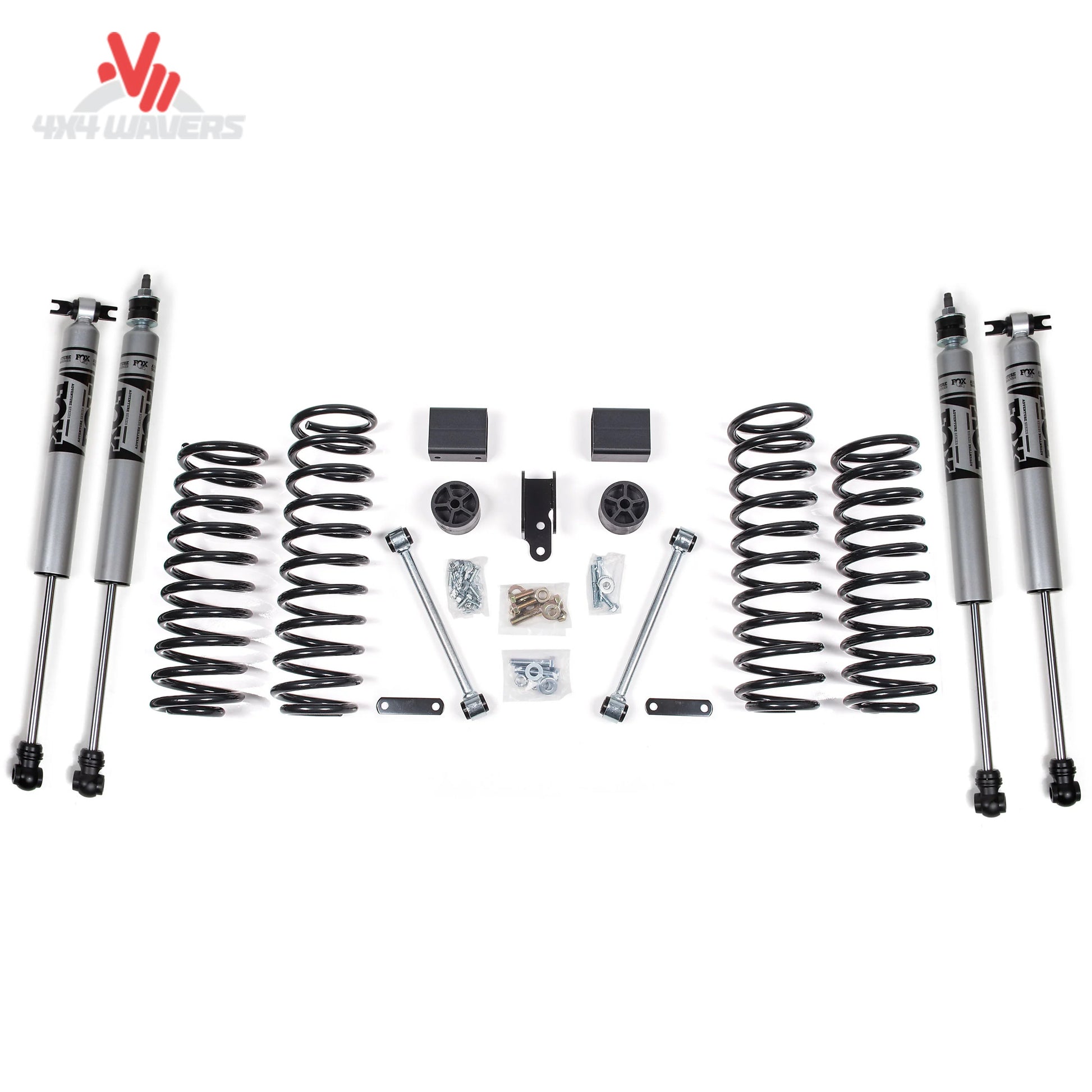 Zone Offroad J12F 3 inch suspension lift kit with FOX 2.0 shocks for Jeep Wrangler JK