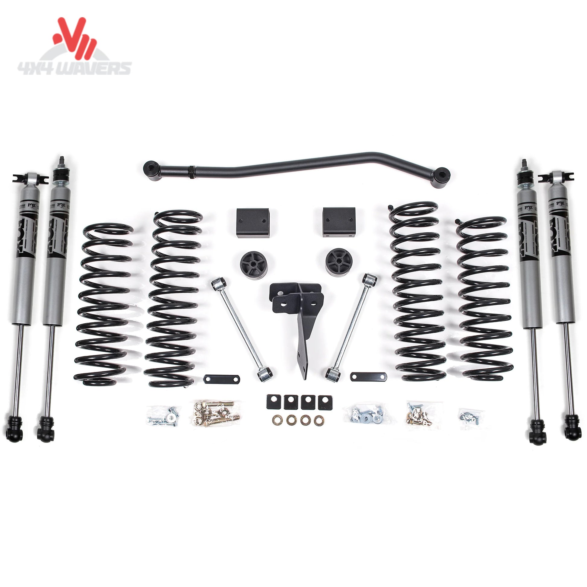 Zone Offroad J38N 4 Inch Suspension Lift Kit for 2012-2018 Jeep Wrangler JK Unlimited