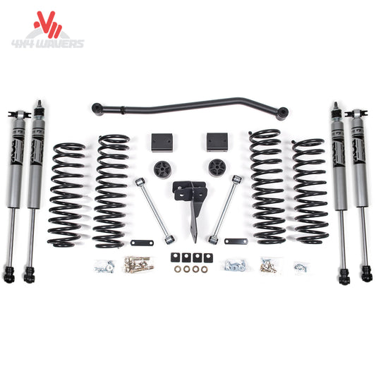 Zone Offroad J38N 4 Inch Suspension Lift Kit for 2012-2018 Jeep Wrangler JK Unlimited
